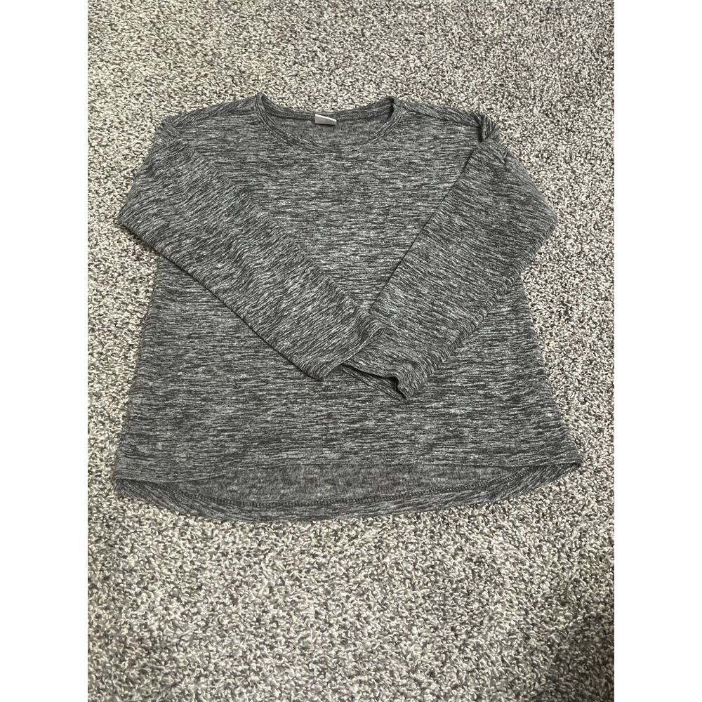 Crazy 8 Heather Gray Long Sleeve Shirt M Girl's